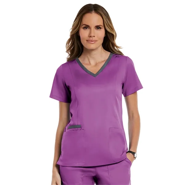 Maevn - Matrix - Women's Three-Pocket Heather Neck Band Top - Maevn - Matrix - Women's Three-Pocket Heather Neck Band Top - Image 8 of 31