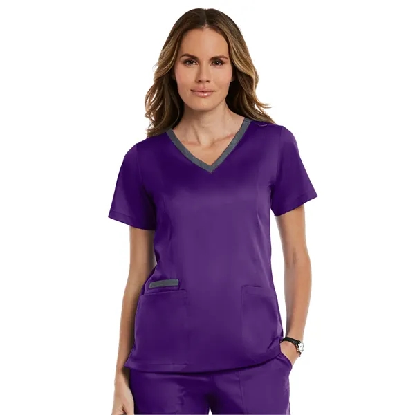 Maevn - Matrix - Women's Three-Pocket Heather Neck Band Top - Maevn - Matrix - Women's Three-Pocket Heather Neck Band Top - Image 10 of 31