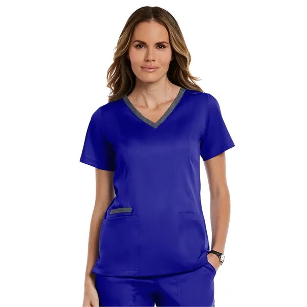 Maevn - Matrix - Women's Three-Pocket Heather Neck Band Top - Maevn - Matrix - Women's Three-Pocket Heather Neck Band Top - Image 12 of 31