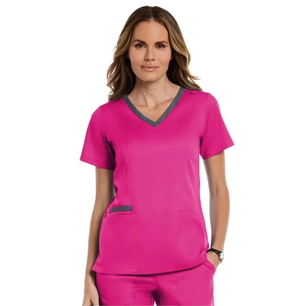 Maevn - Matrix - Women's Three-Pocket Heather Neck Band Top - Maevn - Matrix - Women's Three-Pocket Heather Neck Band Top - Image 14 of 31