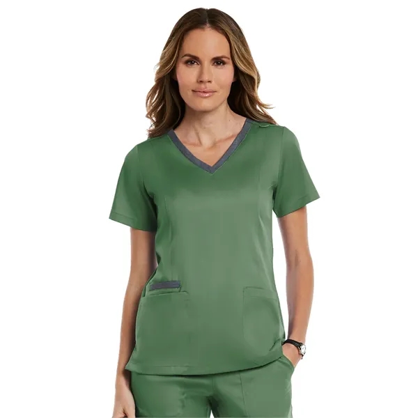 Maevn - Matrix - Women's Three-Pocket Heather Neck Band Top - Maevn - Matrix - Women's Three-Pocket Heather Neck Band Top - Image 18 of 31