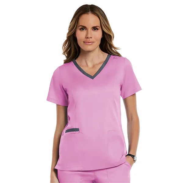 Maevn - Matrix - Women's Three-Pocket Heather Neck Band Top - Maevn - Matrix - Women's Three-Pocket Heather Neck Band Top - Image 19 of 31