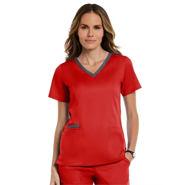 Maevn - Matrix - Women's Three-Pocket Heather Neck Band Top - Maevn - Matrix - Women's Three-Pocket Heather Neck Band Top - Image 23 of 31