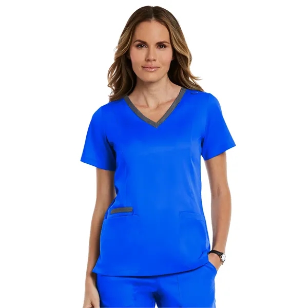 Maevn - Matrix - Women's Three-Pocket Heather Neck Band Top - Maevn - Matrix - Women's Three-Pocket Heather Neck Band Top - Image 25 of 31
