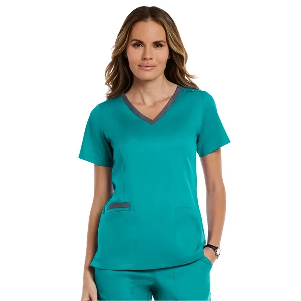 Maevn - Matrix - Women's Three-Pocket Heather Neck Band Top - Maevn - Matrix - Women's Three-Pocket Heather Neck Band Top - Image 27 of 31