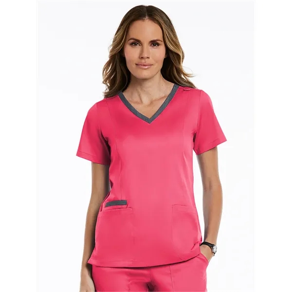 Maevn - Matrix - Women's Three-Pocket Heather Neck Band Top - Maevn - Matrix - Women's Three-Pocket Heather Neck Band Top - Image 29 of 31