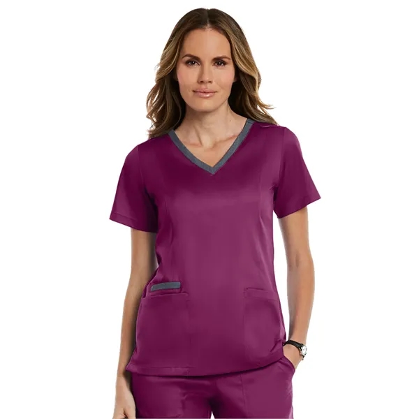 Maevn - Matrix - Women's Three-Pocket Heather Neck Band Top - Maevn - Matrix - Women's Three-Pocket Heather Neck Band Top - Image 31 of 31