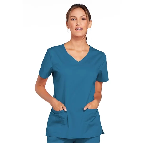 Cherokee - Workwear Core Stretch - V-Neck - Cherokee - Workwear Core Stretch - V-Neck - Image 3 of 17