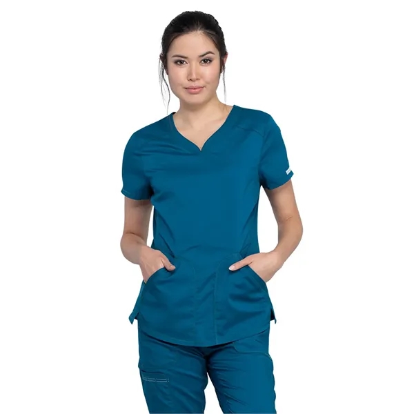 Cherokee - Workwear Revolution - Women's V-Neck Top - Cherokee - Workwear Revolution - Women's V-Neck Top - Image 3 of 19