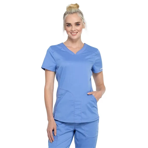 Cherokee - Workwear Revolution - Women's V-Neck Top - Cherokee - Workwear Revolution - Women's V-Neck Top - Image 5 of 19