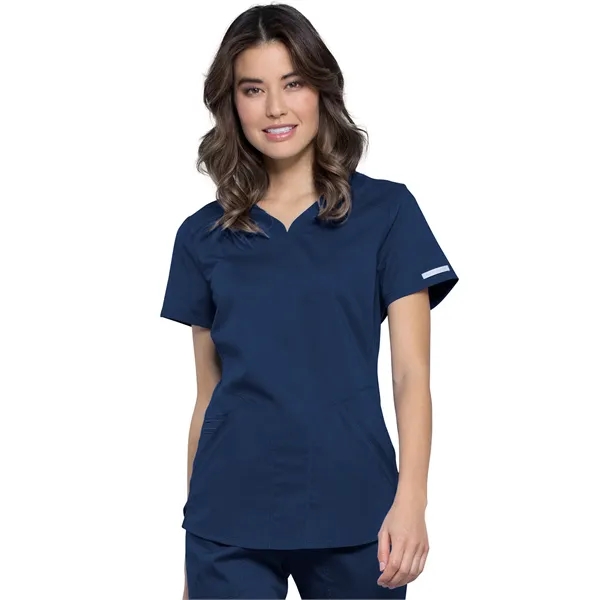 Cherokee - Workwear Revolution - Women's V-Neck Top - Cherokee - Workwear Revolution - Women's V-Neck Top - Image 9 of 19