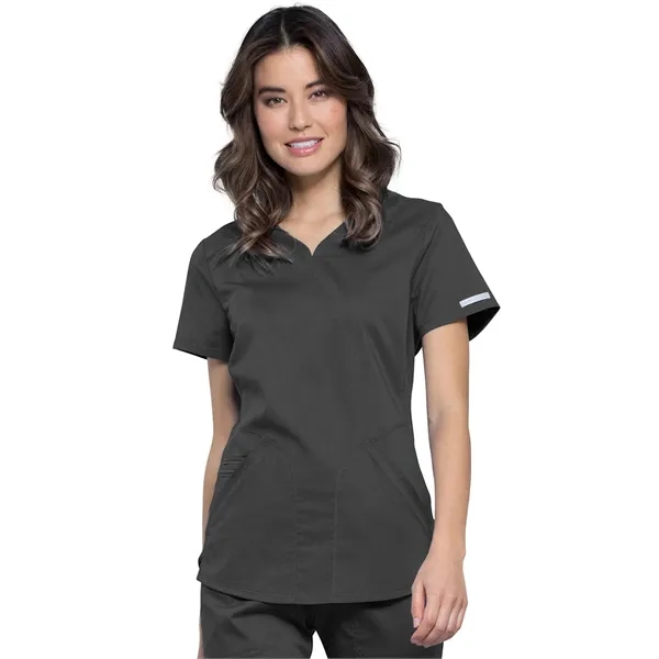 Cherokee - Workwear Revolution - Women's V-Neck Top - Cherokee - Workwear Revolution - Women's V-Neck Top - Image 11 of 19
