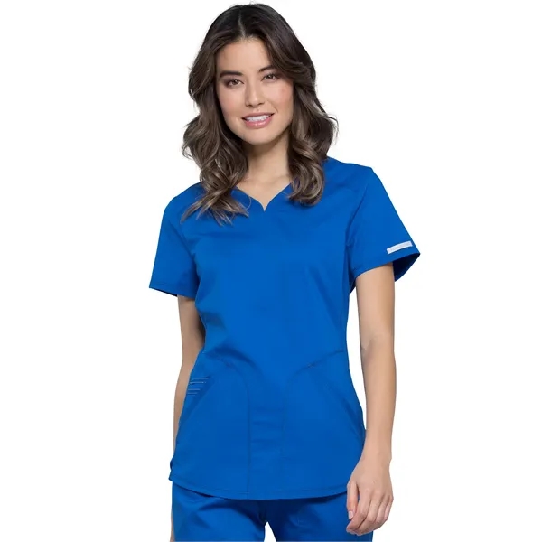 Cherokee - Workwear Revolution - Women's V-Neck Top - Cherokee - Workwear Revolution - Women's V-Neck Top - Image 15 of 19