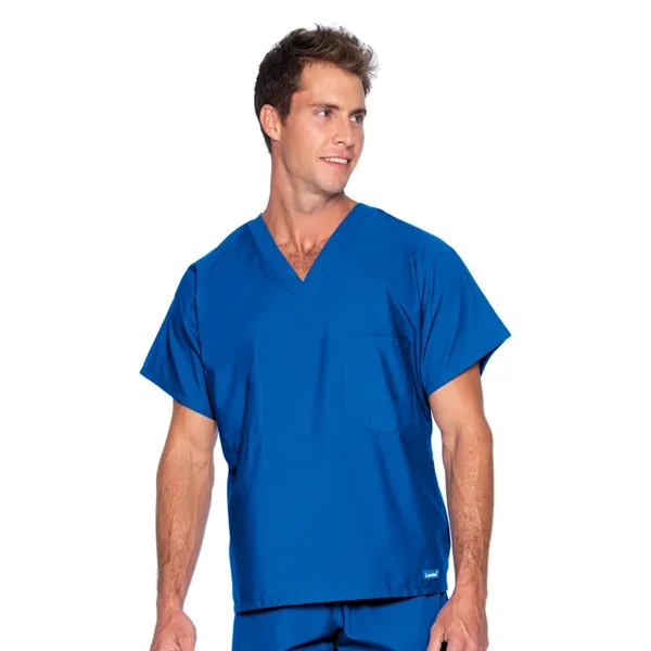 Landau - Essentials - Unisex Reversible 1-Pocket V-Neck Top - Landau - Essentials - Unisex Reversible 1-Pocket V-Neck Top - Image 7 of 28