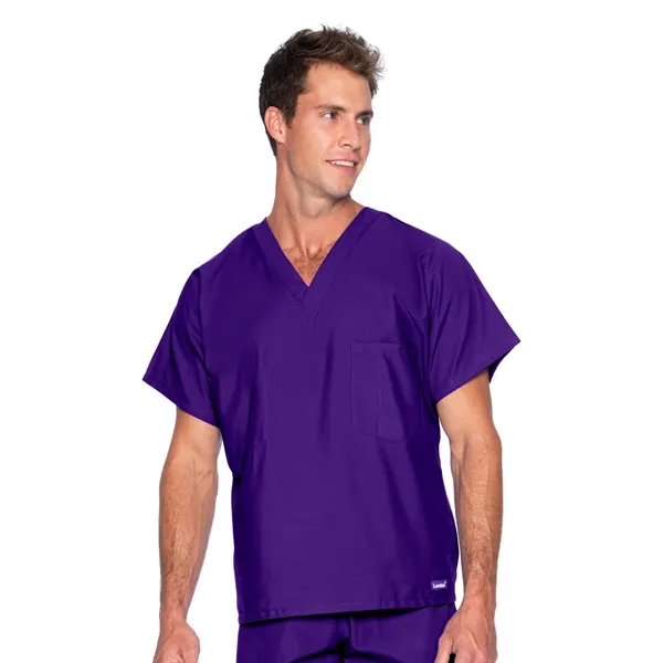 Landau - Essentials - Unisex Reversible 1-Pocket V-Neck Top - Landau - Essentials - Unisex Reversible 1-Pocket V-Neck Top - Image 9 of 28