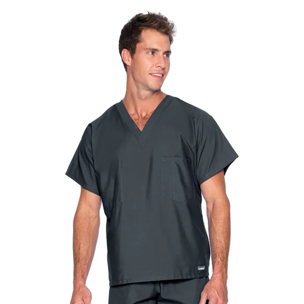 Landau - Essentials - Unisex Reversible 1-Pocket V-Neck Top - Landau - Essentials - Unisex Reversible 1-Pocket V-Neck Top - Image 11 of 28
