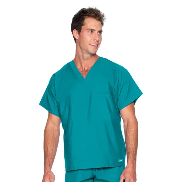 Landau - Essentials - Unisex Reversible 1-Pocket V-Neck Top - Landau - Essentials - Unisex Reversible 1-Pocket V-Neck Top - Image 24 of 28