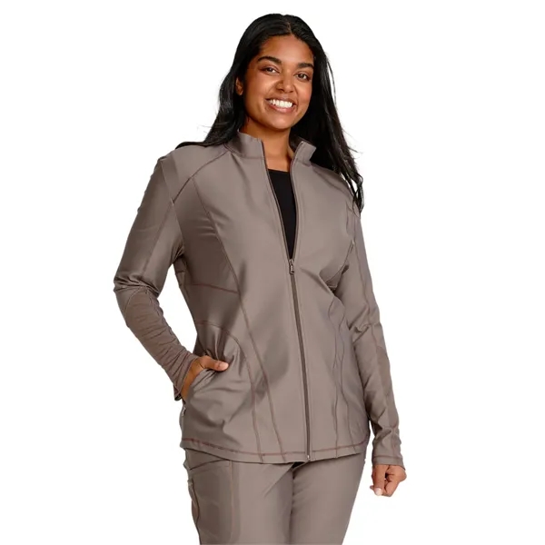 Cherokee - Form - Women's Mock Neck Zip Front Jacket - Cherokee - Form - Women's Mock Neck Zip Front Jacket - Image 3 of 9