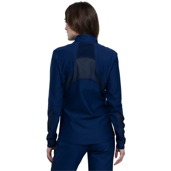 Cherokee - Form - Women's Mock Neck Zip Front Jacket - Cherokee - Form - Women's Mock Neck Zip Front Jacket - Image 4 of 9