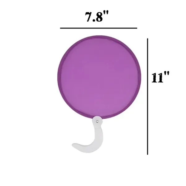 8" Custom Full Color Double Sided Foldable Fan - 8" Custom Full Color Double Sided Foldable Fan - Image 1 of 1