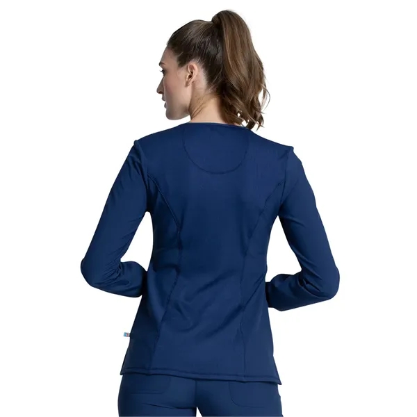 Infinity - Women's 3 Pocket Long Sleeve V-Neck Top - Infinity - Women's 3 Pocket Long Sleeve V-Neck Top - Image 4 of 11