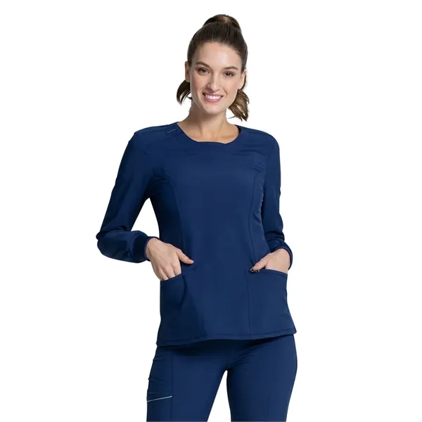 Infinity - Women's 3 Pocket Long Sleeve V-Neck Top - Infinity - Women's 3 Pocket Long Sleeve V-Neck Top - Image 5 of 11