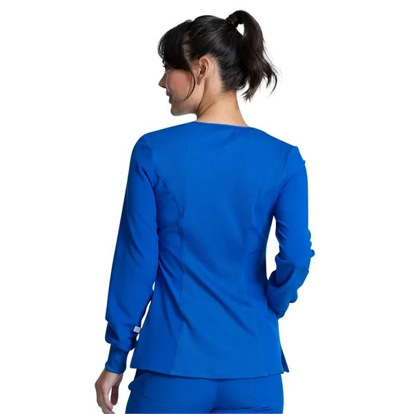 Infinity - Women's 3 Pocket Long Sleeve V-Neck Top - Infinity - Women's 3 Pocket Long Sleeve V-Neck Top - Image 8 of 11
