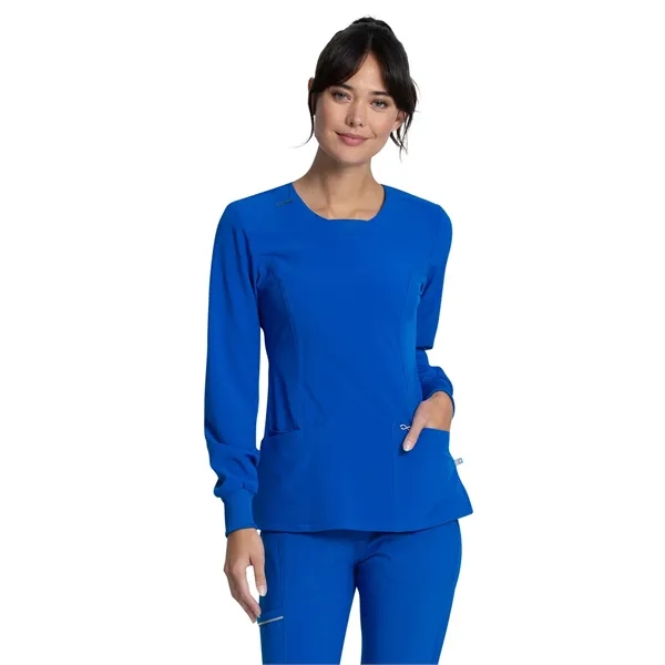 Infinity - Women's 3 Pocket Long Sleeve V-Neck Top - Infinity - Women's 3 Pocket Long Sleeve V-Neck Top - Image 9 of 11