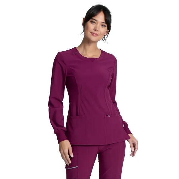 Infinity - Women's 3 Pocket Long Sleeve V-Neck Top - Infinity - Women's 3 Pocket Long Sleeve V-Neck Top - Image 11 of 11
