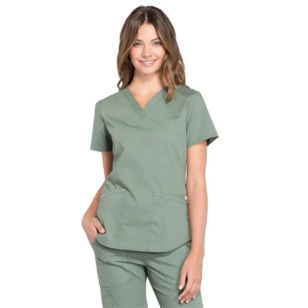 Cherokee - Workwear Professionals - Women's V-Neck Top - Cherokee - Workwear Professionals - Women's V-Neck Top - Image 17 of 29