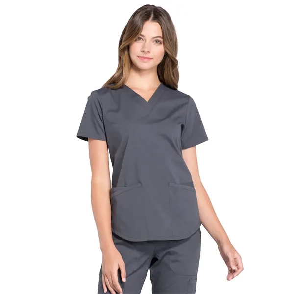 Cherokee - Workwear Professionals - Women's V-Neck Top - Cherokee - Workwear Professionals - Women's V-Neck Top - Image 19 of 29