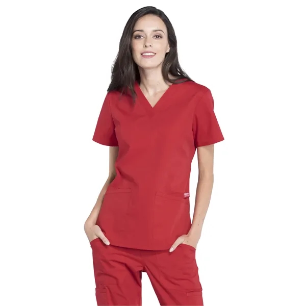 Cherokee - Workwear Professionals - Women's V-Neck Top - Cherokee - Workwear Professionals - Women's V-Neck Top - Image 21 of 29