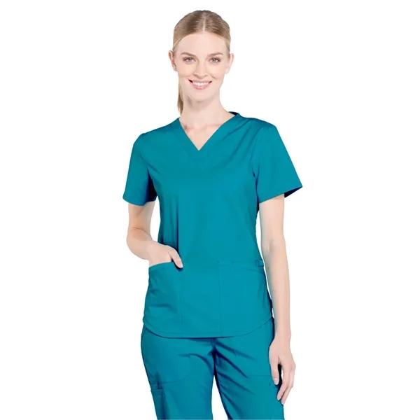 Cherokee - Workwear Professionals - Women's V-Neck Top - Cherokee - Workwear Professionals - Women's V-Neck Top - Image 25 of 29