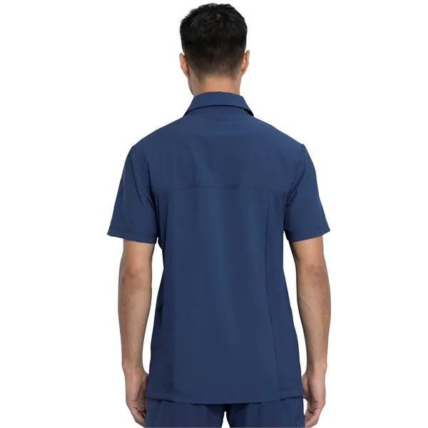 Infinity - Men's Tuckable Zipper Chest Pocket Polo Top - Infinity - Men's Tuckable Zipper Chest Pocket Polo Top - Image 2 of 5