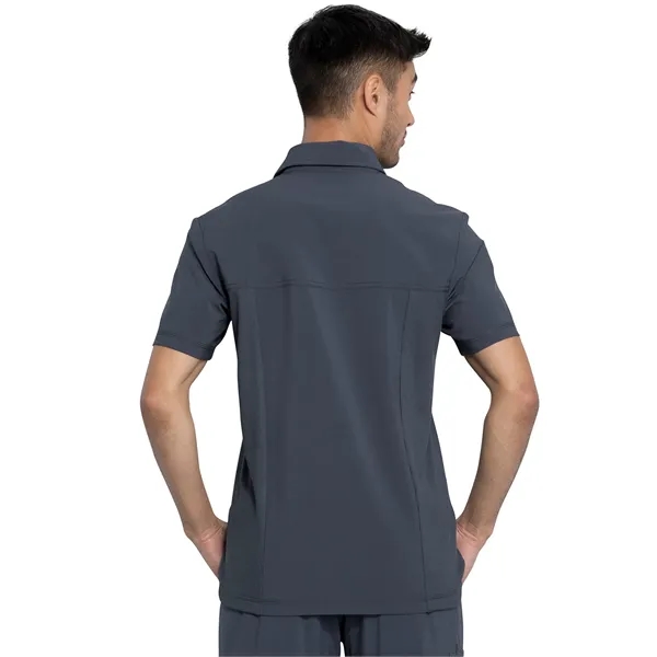 Infinity - Men's Tuckable Zipper Chest Pocket Polo Top - Infinity - Men's Tuckable Zipper Chest Pocket Polo Top - Image 4 of 5