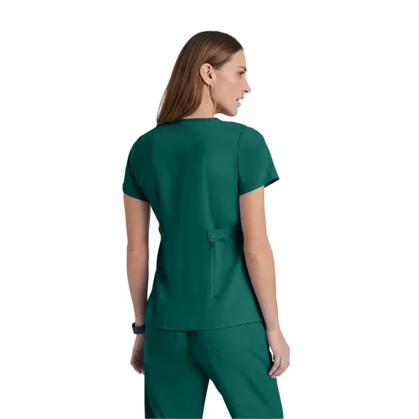 Grey's Anatomy Classic - Women's Two-Pocket Mock Wrap Ril... - Grey's Anatomy Classic - Women's Two-Pocket Mock Wrap Ril... - Image 4 of 11