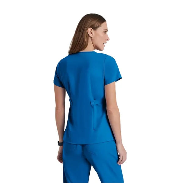 Grey's Anatomy Classic - Women's Two-Pocket Mock Wrap Ril... - Grey's Anatomy Classic - Women's Two-Pocket Mock Wrap Ril... - Image 8 of 11