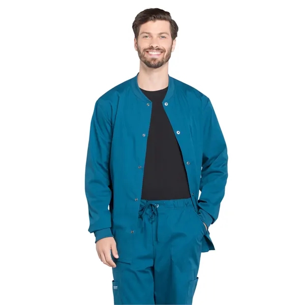 Cherokee - Workwear Professionals - Men's Snap Front Jacket - Cherokee - Workwear Professionals - Men's Snap Front Jacket - Image 3 of 25