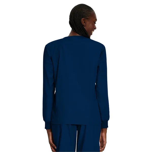 Landau - ScrubZone - Unisex No-Pocket Crossover V-Neck Lo... - Landau - ScrubZone - Unisex No-Pocket Crossover V-Neck Lo... - Image 6 of 7