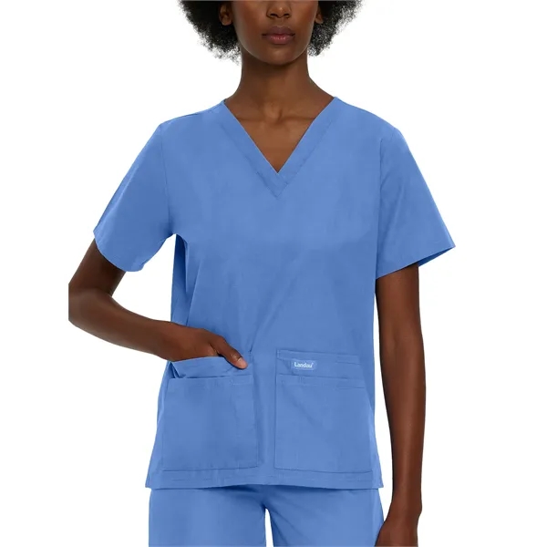 Landau - Essentials - Women's Four-Pocket Durable V-Neck Top - Landau - Essentials - Women's Four-Pocket Durable V-Neck Top - Image 5 of 29