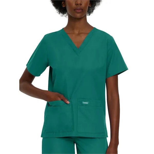 Landau - Essentials - Women's Four-Pocket Durable V-Neck Top - Landau - Essentials - Women's Four-Pocket Durable V-Neck Top - Image 13 of 29