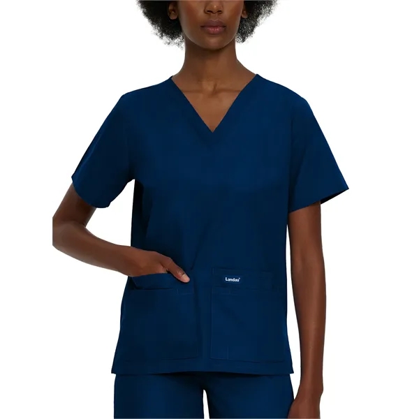 Landau - Essentials - Women's Four-Pocket Durable V-Neck Top - Landau - Essentials - Women's Four-Pocket Durable V-Neck Top - Image 15 of 29