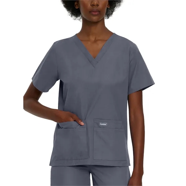Landau - Essentials - Women's Four-Pocket Durable V-Neck Top - Landau - Essentials - Women's Four-Pocket Durable V-Neck Top - Image 23 of 29