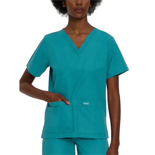 Landau - Essentials - Women's Four-Pocket Durable V-Neck Top - Landau - Essentials - Women's Four-Pocket Durable V-Neck Top - Image 25 of 29