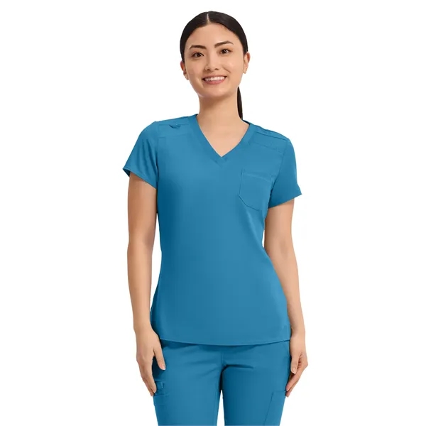 Med Couture - MC Touch - Women's 1-Pocket V-Neck Top - Med Couture - MC Touch - Women's 1-Pocket V-Neck Top - Image 14 of 30