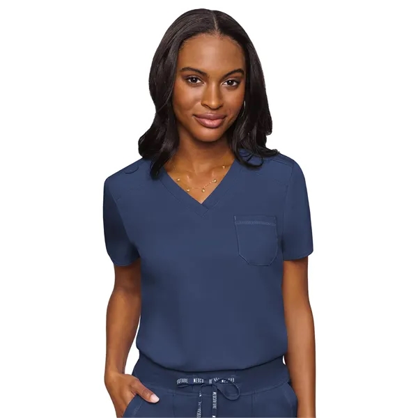 Med Couture - MC Touch - Women's 1-Pocket V-Neck Top - Med Couture - MC Touch - Women's 1-Pocket V-Neck Top - Image 16 of 30