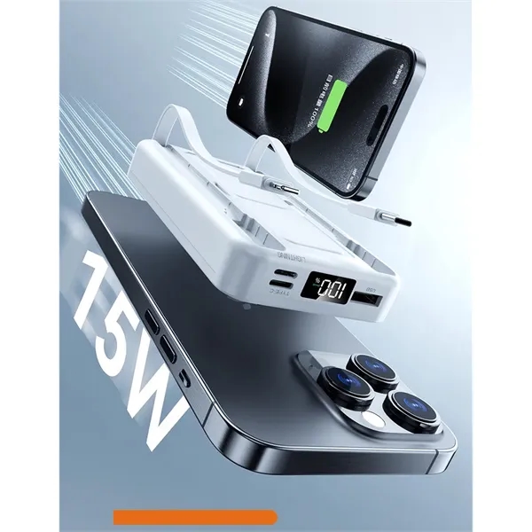 PD 3-1 Magnetic Power Bank 20,000mAh w/ Stand - PD 3-1 Magnetic Power Bank 20,000mAh w/ Stand - Image 1 of 10