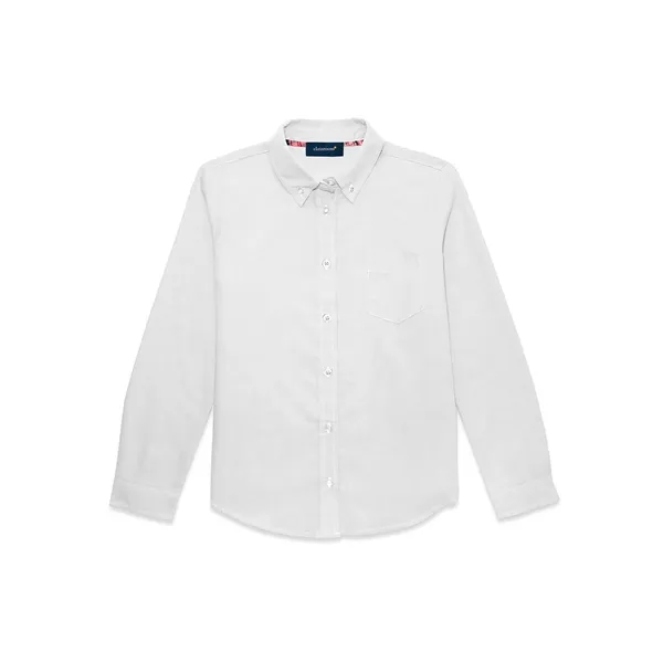 Classroom Uniforms - Girls' Long Sleeve Oxford Shirt - Classroom Uniforms - Girls' Long Sleeve Oxford Shirt - Image 1 of 1