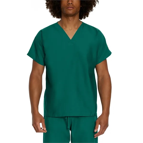 Landau - ScrubZone - Unisex No-Pocket Tuckable V-Neck Top - Landau - ScrubZone - Unisex No-Pocket Tuckable V-Neck Top - Image 5 of 7