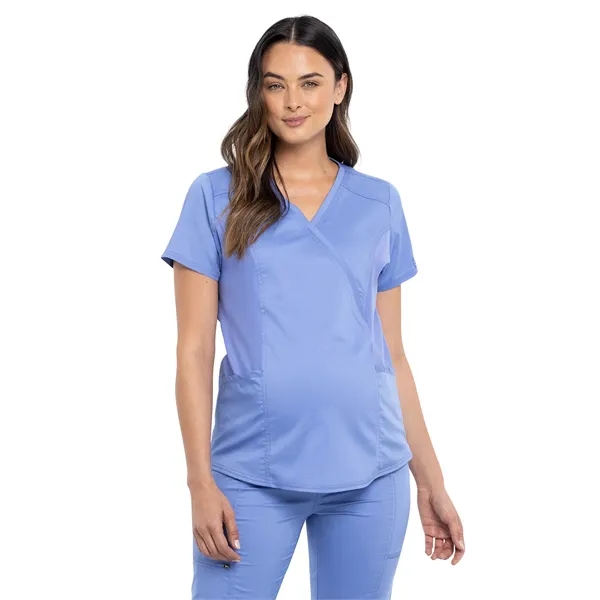 Cherokee - Workwear Revolution - Maternity Mock Wrap Top - Cherokee - Workwear Revolution - Maternity Mock Wrap Top - Image 5 of 13
